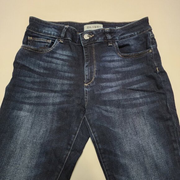 DL1961 Dark Wash Stretch Denim High Rise Danny Model Skinny Jeans - Picture 3 of 6